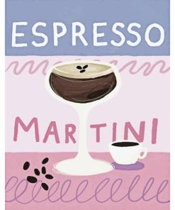 Espresso Martini Poster Diamond Painting