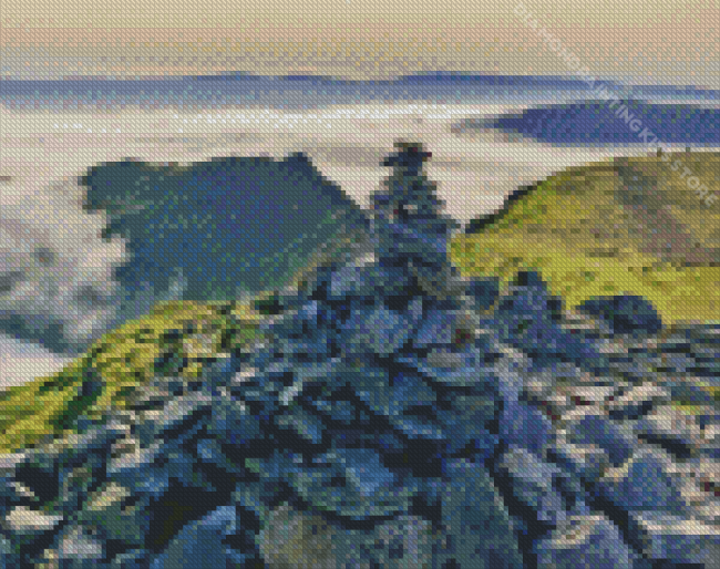 Helvellyn Over Clouds Diamond Painting