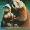 Otter And Bear Diamond Painting