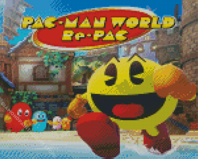 Pac Man World Diamond Painting