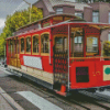 Red Cable Cars Diamond Painting