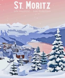 Saint Moritz Poster Diamond Painting