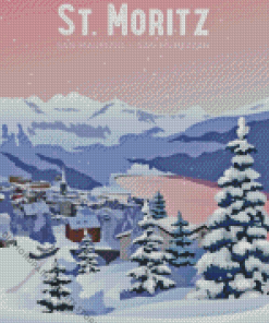 Saint Moritz Poster Diamond Painting