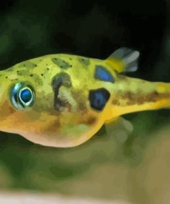Small Puffer Fish Underwater Diamond Painting