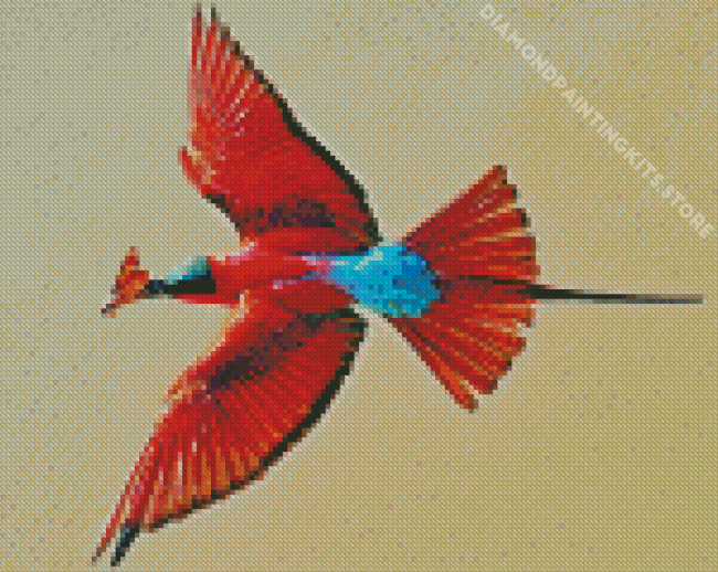 Southern Carmine Bee Eater Diamond Painting