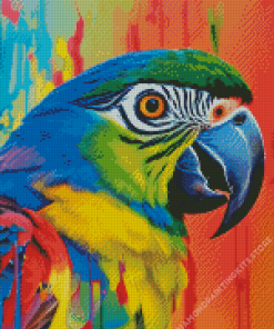 Splash Parrot Diamond Painting