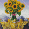 Sunflowers And Lemons Diamond Painting