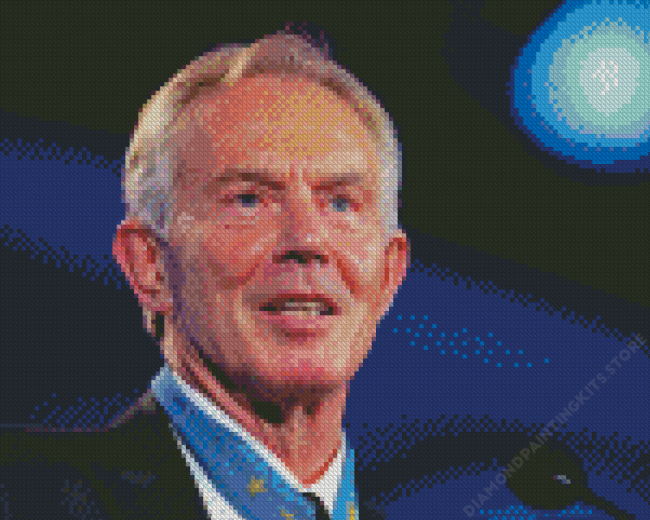 Tony Blair Diamond Painting