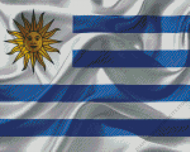 Uruguay Country Flag Diamond Painting