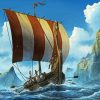 Viking Longship Diamond Painting
