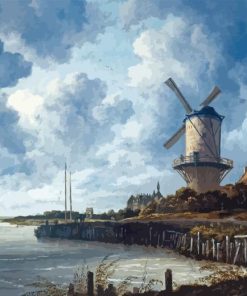 Windmill at Wijk bij Duurstede Diamond Painting