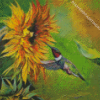 Sunflowers with Hummingbird Diamond Painting