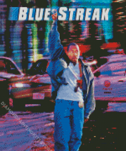 Blue Streak Comedy Film Diamond Painting