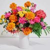 Colorful Flowers In White Vase Diamond Painting