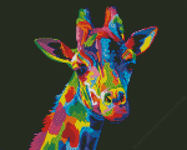 Colorful Giraffe Diamond Painting