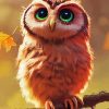 Cute Owl Diamond Painting