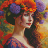 Floral Lady Diamond Painting