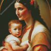 Mother and Child Art Diamond Painting