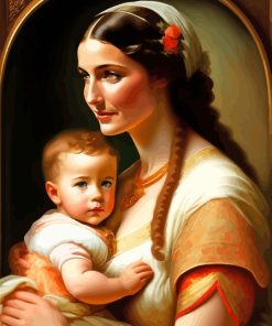 Mother and Child Art Diamond Painting