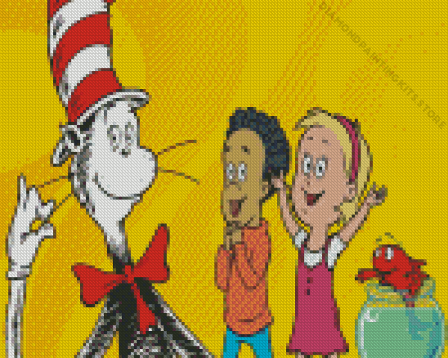 The Cat in the Hat Diamond Painting