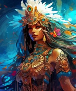 Aztec princess Diamond By Numbers