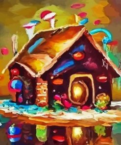abstract Chocolate House Diamond By Numbers