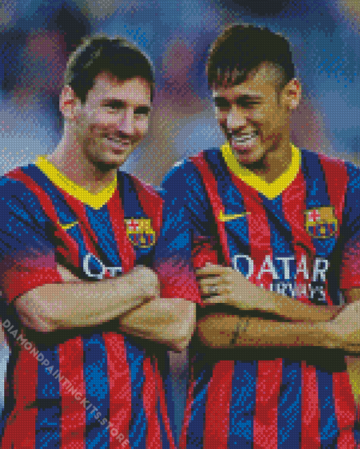 Messi and neymar Diamond Dotz