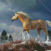 palomino mustang horse Diamond Paints