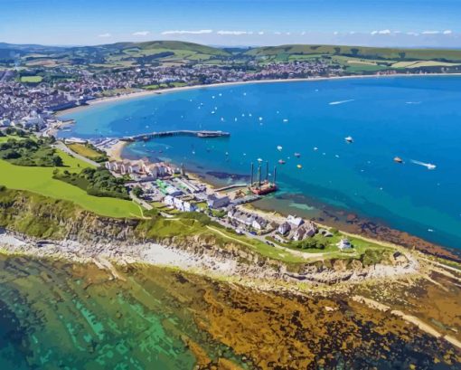 Swanage bay Diamond By Numbers