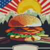 american Big burger Diamond Dotz