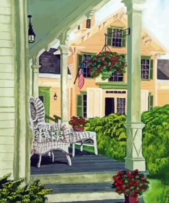 Country porch Diamond By Numbers