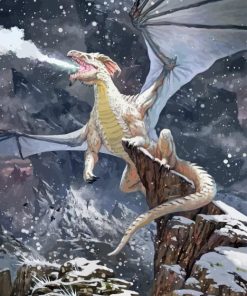 snowy White dragon Diamond By Numbers