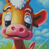 Adorable Baby Cow 5D Diamond Painting