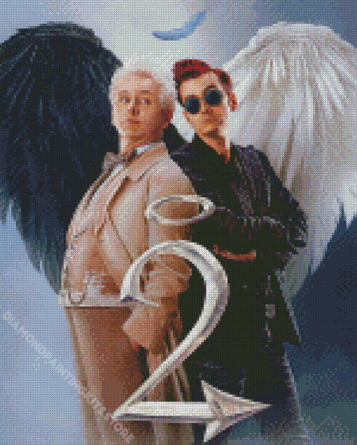 Aziraphale and Crowley Diamond Paintings