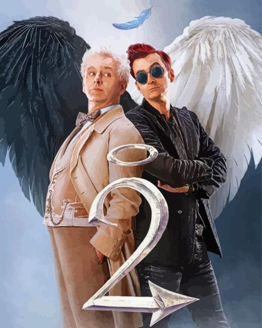 Aziraphale and Crowley Diamond Paintings