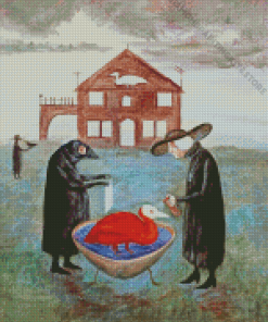 Bird Bath Leonora Carrington Diamond Paintings