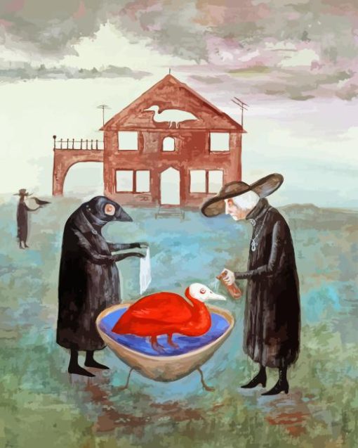 Bird Bath Leonora Carrington Diamond Paintings