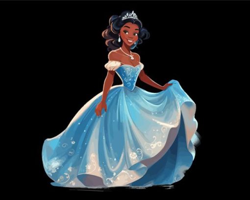 Black princess Diamond Paintings