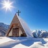 Cabin Refuge In Pitztal Diamond Paintings