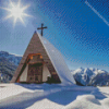 Cabin Refuge In Pitztal Diamond Paintings