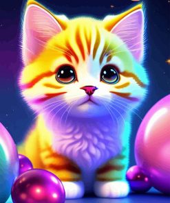 Cartoon kitten 5D Diamond Painting