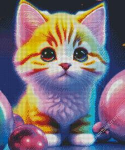 Cartoon kitten 5D Diamond Painting