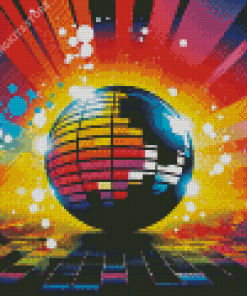 Colorful disco ball Diamond Paintings