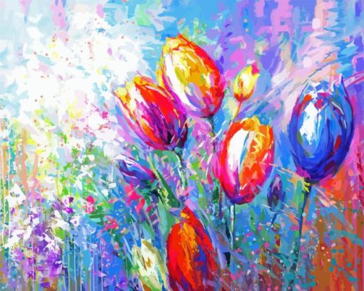 Colorful Tulips Art 5D Diamond Painting