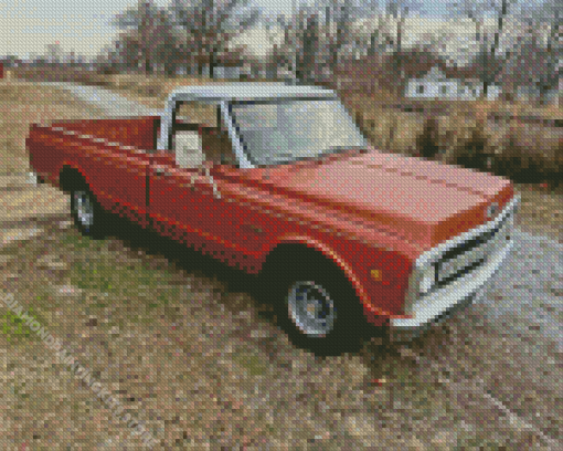 Copper colored truck Diamond Paintings