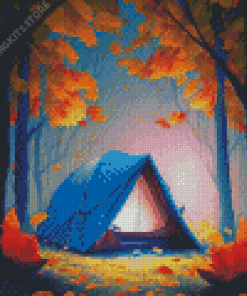 Fall Tent Camp Diamond Paintings