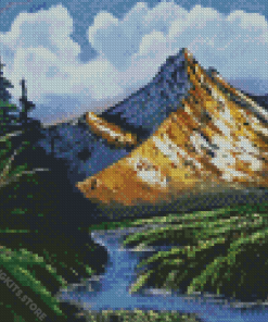 Forest And Mountain 5D Diamond Painting