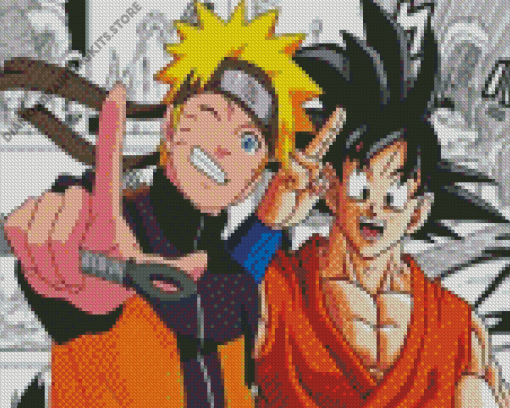 Goku Naruto 5D Diamond Painting