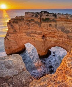 Heart Of The Algarve Beach 5D Diamond Painting