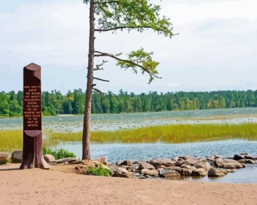 Lake itasca Diamond Paintings